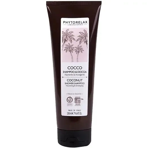 Шампунь-гель для душу Phytorelax Vegan & Organic Coconut поживний 250 мл (6022210)