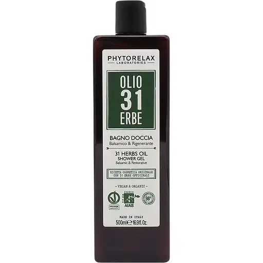 Гель для душу Phytorelax Vegan&Organic 31 Herbs Oil 500 мл (6027277)