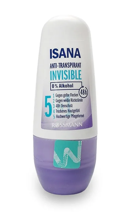 Дезодарант кульковий Isana Invisible 50 мл