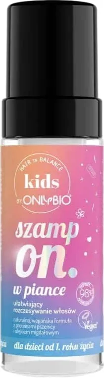Шампунь-пінка OnlyBio Hair in Balance Kids для легкого розчісування волосся 150 мл