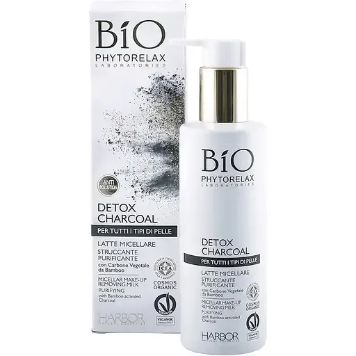 Міцелярне молочко Phytorelax Detox Charcoal для зняття макіяжу 200 мл (6019142)