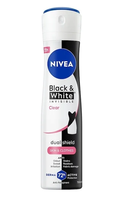 Антиперспірант Nivea Чорне та Біле Невидимий Clear, 50 мл