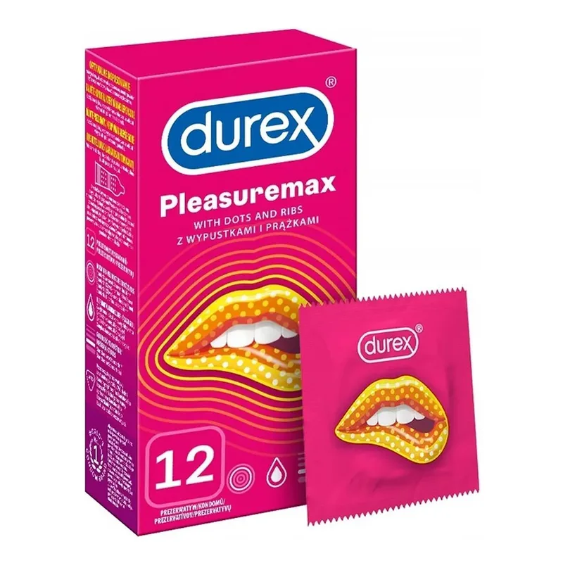 Durex Pleasuremax презервативи ребристі з вусиками 12 шт.
