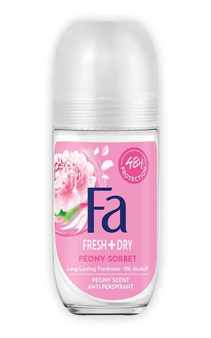 Дезодорант кульковий FA Fresh & Dry Peony, 50 мл