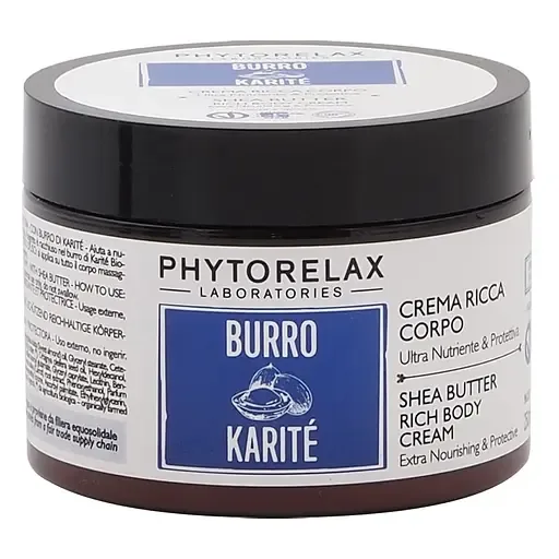 Крем для тіла Phytorelax Vegan&Organic Shea Butter Інтенсивне зволоження, 250 мл (6028373)