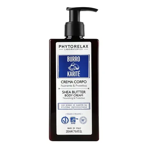 Крем для тіла Phytorelax Vegan&Organic Shea Butter, поживний та пом'якшувальний, 250 мл (6008795)