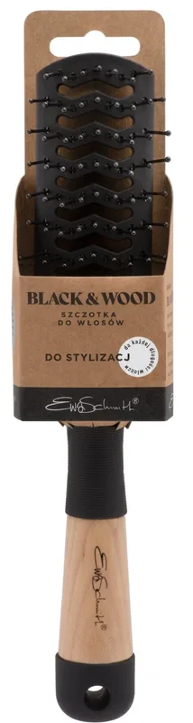 Щітка для волосся Ewa Schmitt Black & Wood 1 шт.