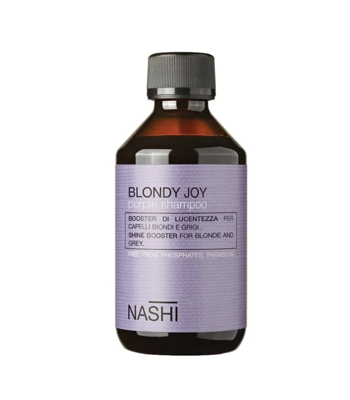 Nashi Argan Blondy Joy Purple Shampoo - Шампунь для волосся проти жовтизни