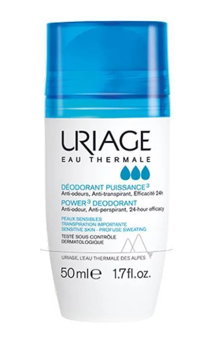 Дезодорант-антиперспірант потрійної сили Uriage Power 3 Deodorant 50 мл