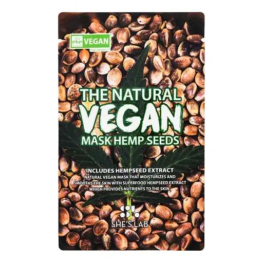 Маска для обличчя She's Lab The Natural Vegan Насіння Конопель 20 г