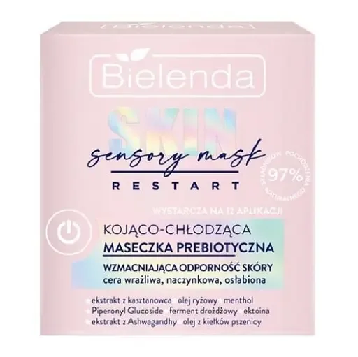 Маска для обличчя Bielenda Skin Restart Sensory Moisturizing Prebiotic Mask охолоджуюча, 50 мл