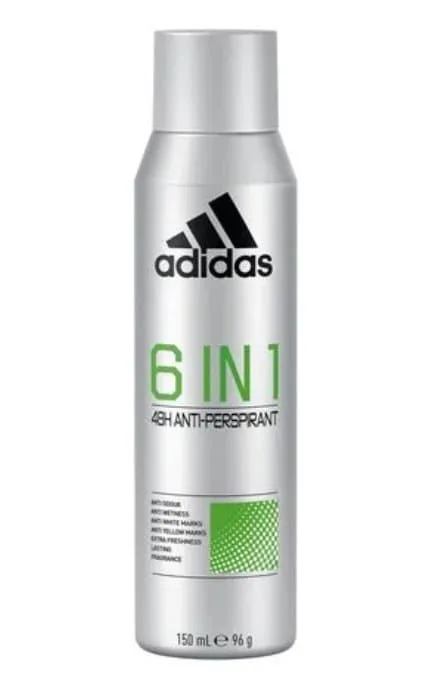 Дезодорант-спрей для тіла Adidas Cool&Dry 6-в-1 для чоловіків 150 мл