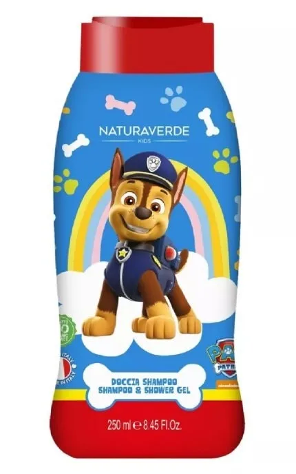 Дитячий гель для душу та шампунь Naturaverde Kids Paw Patrol Shampoo & Shower Gel 250 мл