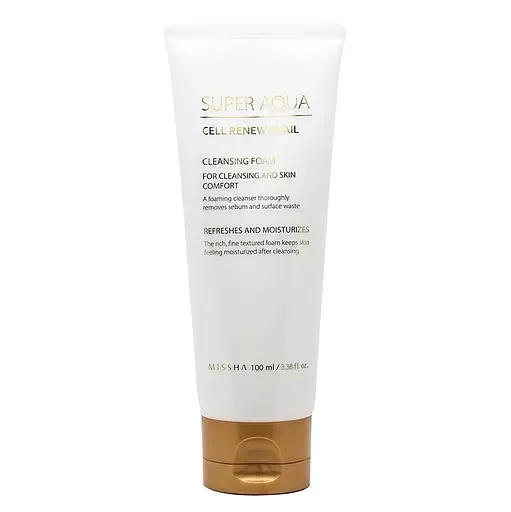 Пінка для вмивання Missha Super Aqua Cell Renew Snail, 100 мл