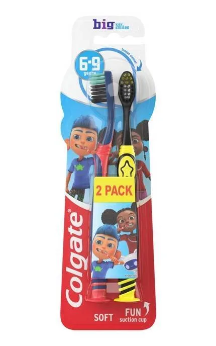 Дитяча зубна щітка Colgate Kids’ Smiles М’яка 6-9 років 2 шт