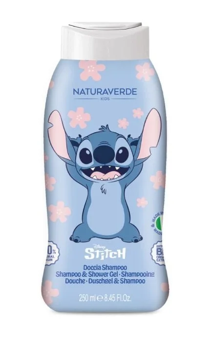 Дитячий шампунь-гель для душу Naturaverde Kids Disney Stitch 250 мл