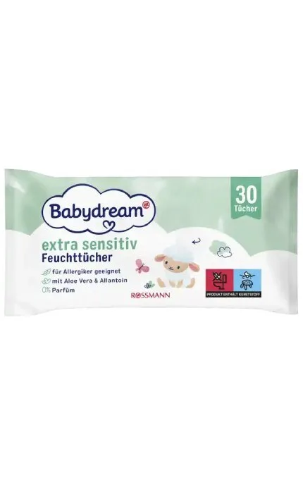 Дитячі вологі серветки Babydream 30 шт