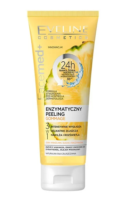 Ензимний скраб-гоммаж з ананасом Eveline Cosmetics Facemed + 75 мл