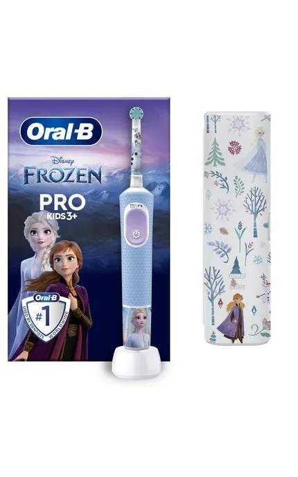 Електрична зубна щітка Oral-B Pro Kids Крижане сердце з футляром 1 шт
