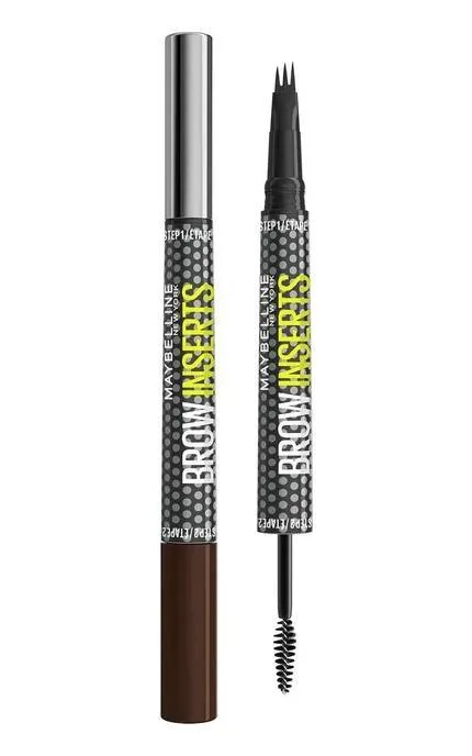 Засіб для брів 2 в 1 Maybelline New York Brow Inserts фіксуючий гель та фломастер 05 Deep Brown 1.25 мл