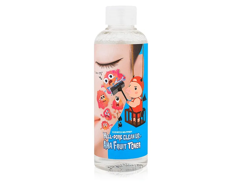 Пілінг-тонік Elizavecca Hell-Pore Clean Up Aha Fruit Toner з фруктовими кислотами 200 мл