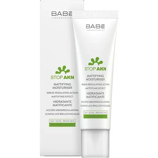 Матирующий увлажняющий крем для жирной кожи Babe Laboratorios Stop AKN Mattifying Moisturiser 50 мл