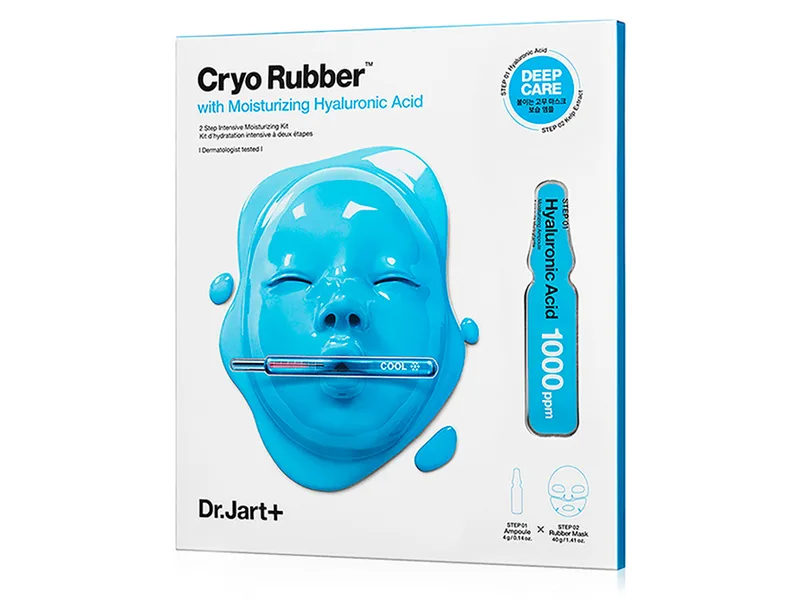 Альгинатная крио маска с гиалуроновой кислотой (голубая) Dr. Jart+ Cryo Rubber Moisturizing Hyaluronic Acid, 44 г