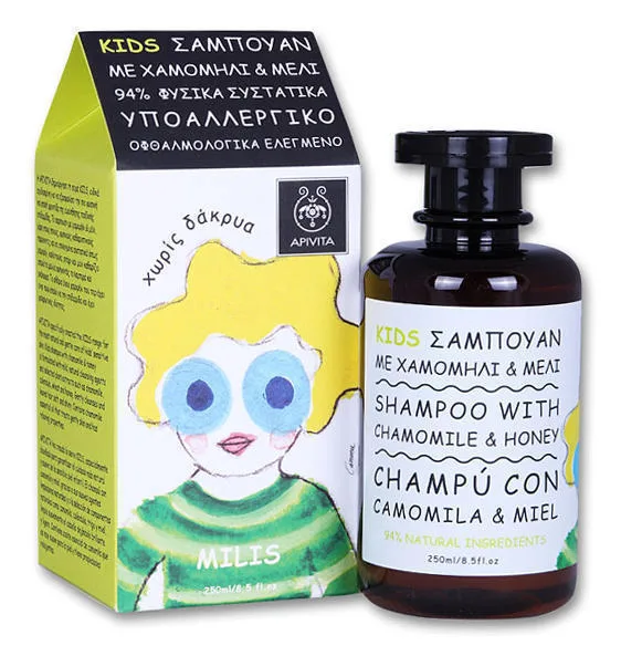 Apivita kids shampoo with chamomile and honey - Детский шампунь с ромашкой и медом