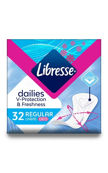 Жіночі прокладки щоденні Libresse Regular Deo 32 шт