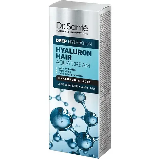 Аква-крем для волосся Dr.Sante Hyaluron Hair Deep hydration Глибоке зволоження 100 мл