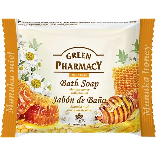 Мило Зелена Аптека Bath soap Manuka honey with olive oil, 100 г