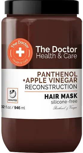 Маска для волосся The Doctor Health&Care Panthenol + Apple Vinegar Reconstruction Hair Mask, 946 мл