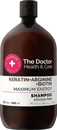Шампунь The Doctor Health&Care Keratin + Arginine + Biotin Maximum Energy Shampoo, 946 мл
