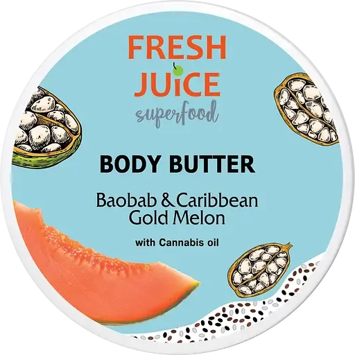 Крем-олія для тіла Fresh Juice Superfood Baobab & Caribbean Gold Melon 225 мл