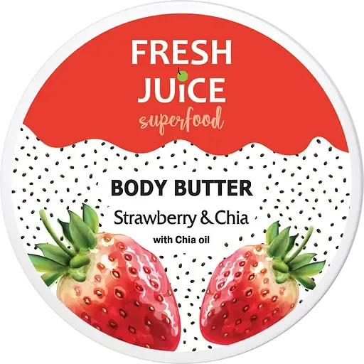 Крем-олія для тіла Fresh Juice Superfood Strawberry & Chia, 225 мл