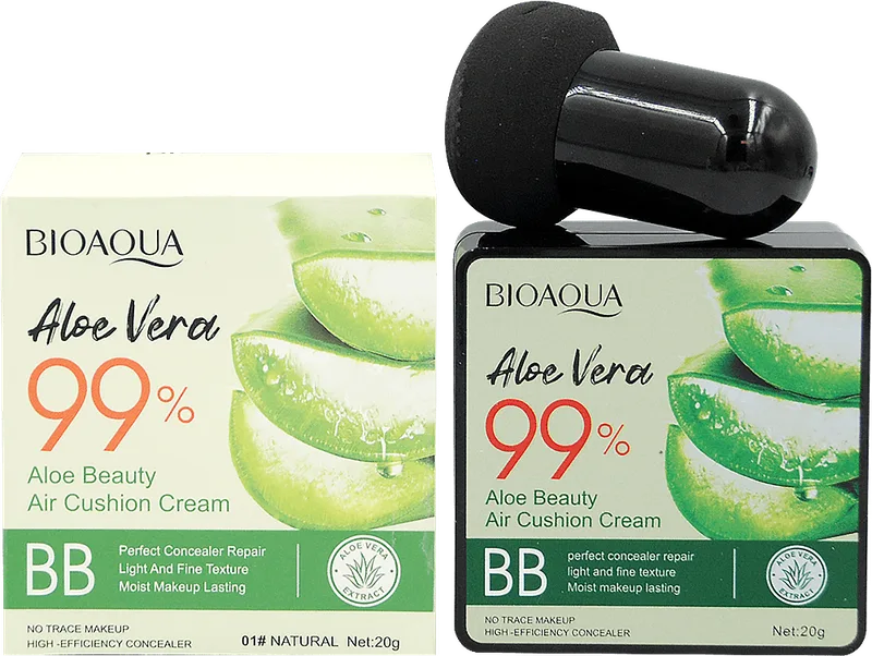 Кушон BIOAQUA Aloe Vera 99% Air Cushion BB Cream відтінок 01 Natural 20 г