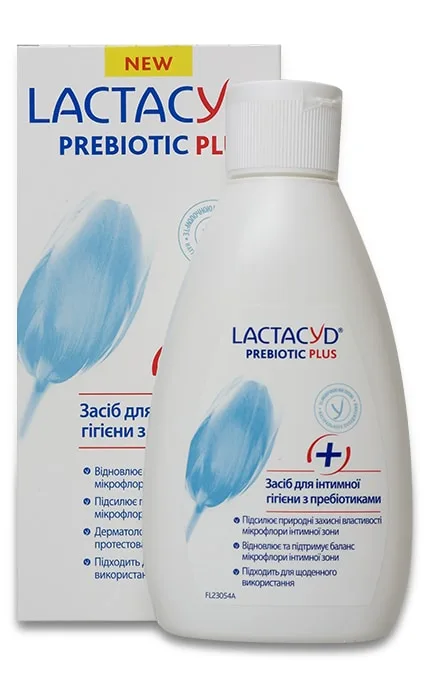 Засіб для інтимної гігієни з пребіотиками Lactacyd Prebiotic Plus 200 мл
