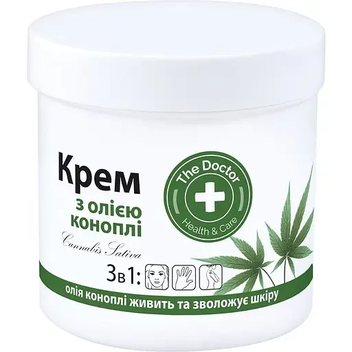 Крем для обличчя та тіла Домашний Доктор з маслом конопель 250 мл