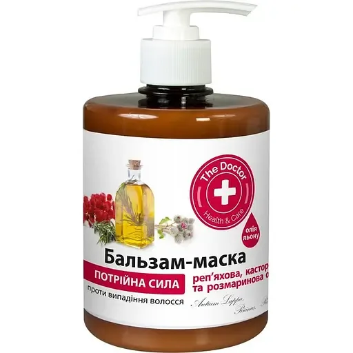 Бальзам-маска для волосся Домашний Доктор Потрійна сила 500 мл