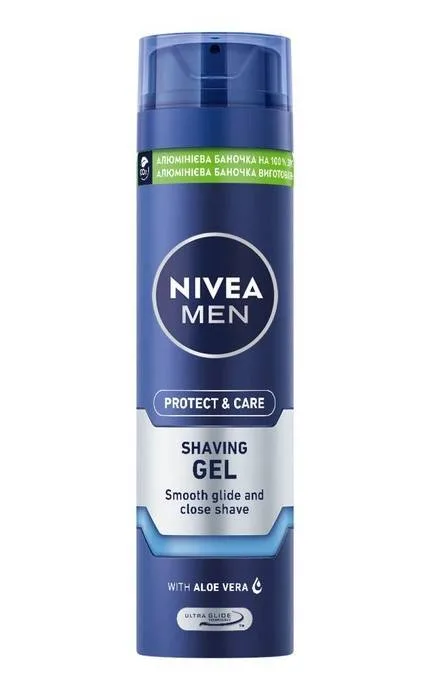 Зволожуючий гель для гоління Nivea Захист та догляд, 200 мл