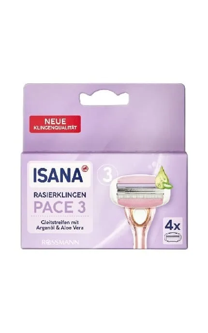 Змінні касети для жіночої бритви Isana Pace