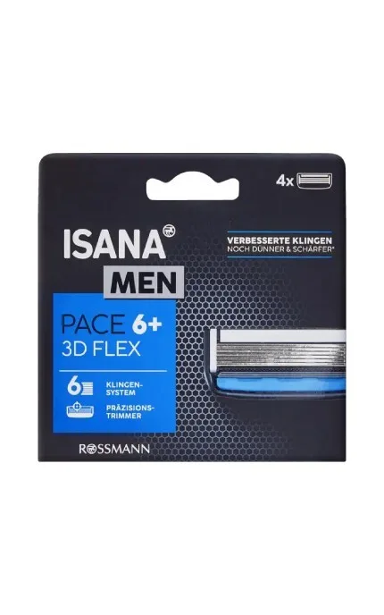 Змінні касети для чоловічого станка Isana Men 6та 4 шт