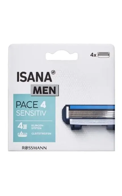 Змінні касети для чоловічої бритви Isana Men Pace 4 шт