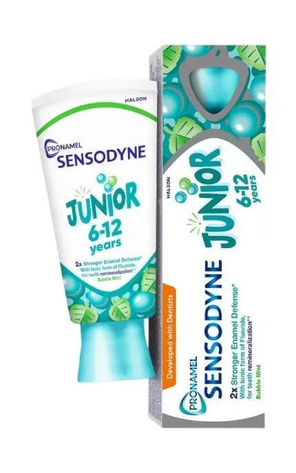 Зубна паста Sensodyne Pronamel Junior Смак м’ятної жуйки для дітей 6-12 років 75 мл