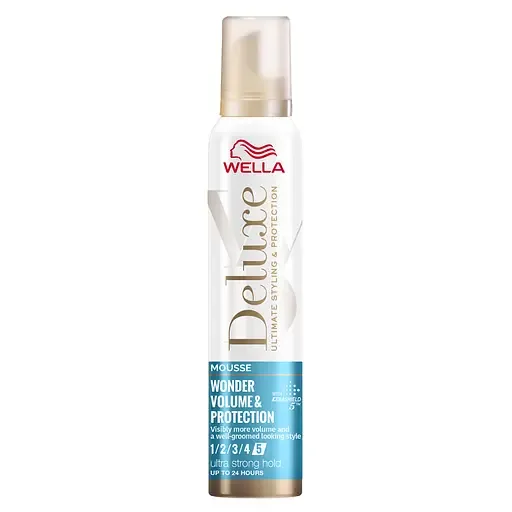 Мус для волосся Wella Deluxe Захист Об'єму, Суперсильна фiксацiя, 200 мл
