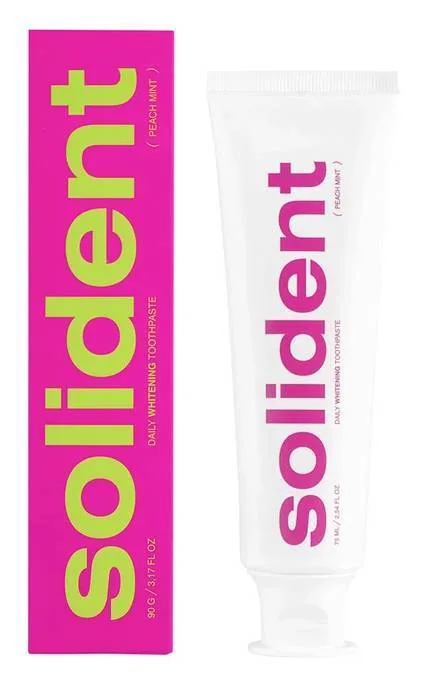 Зубна паста Solident Peach mint Відбілювальна 90 г