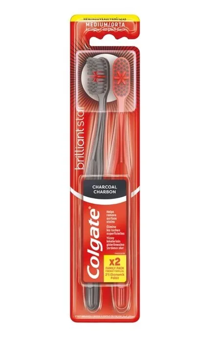 Зубна щітка Colgate Макс Блиск з Вугіллям 2 шт