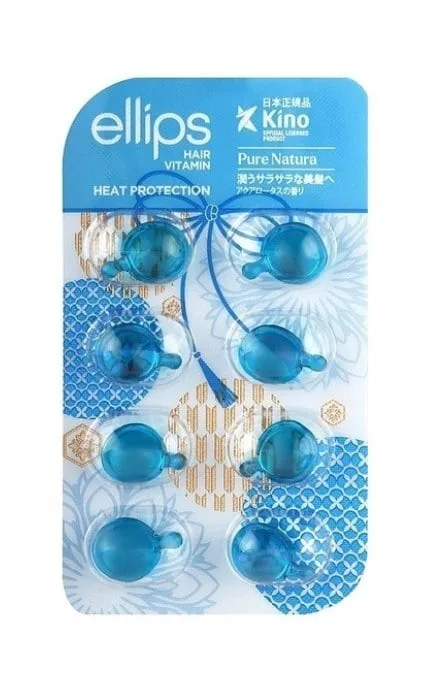 Капсули для волосся Ellips Сила лотоса Hair Vitamin Heat Protection 8 капсул по 1 мл