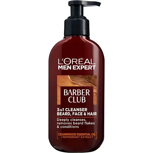 Шампунь для волосся бороди та обличчя L'Oreal Paris Men Expert Barber Club 200 мл