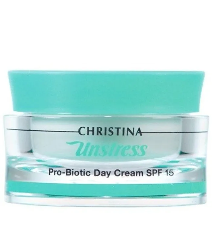 Unstress ProBiotic day Cream Крістіна Анстрес - Денний крем з пробіотичною дією SPF15